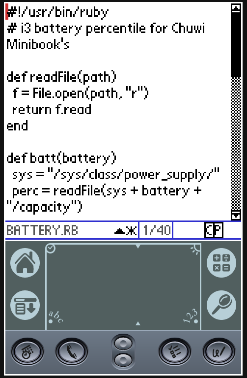 SiEd showing battery.rb